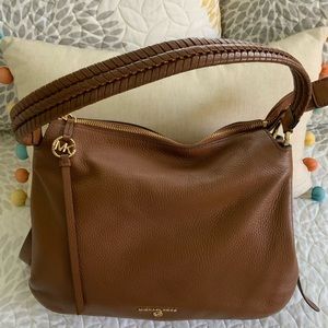 MK Pebbled Leather Shoulder Bag